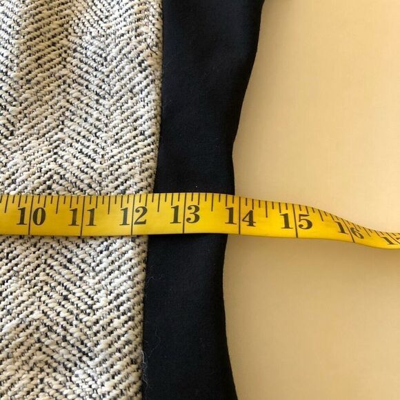 Desigual Oceano Gray and Black Mixed Weave Dark Academia Sheath Dress Size S - Picture 11 of 14